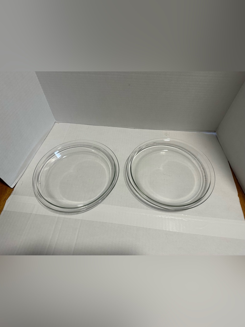 9 inch Pyrex Clear Glass Pie Plates - Set of 2